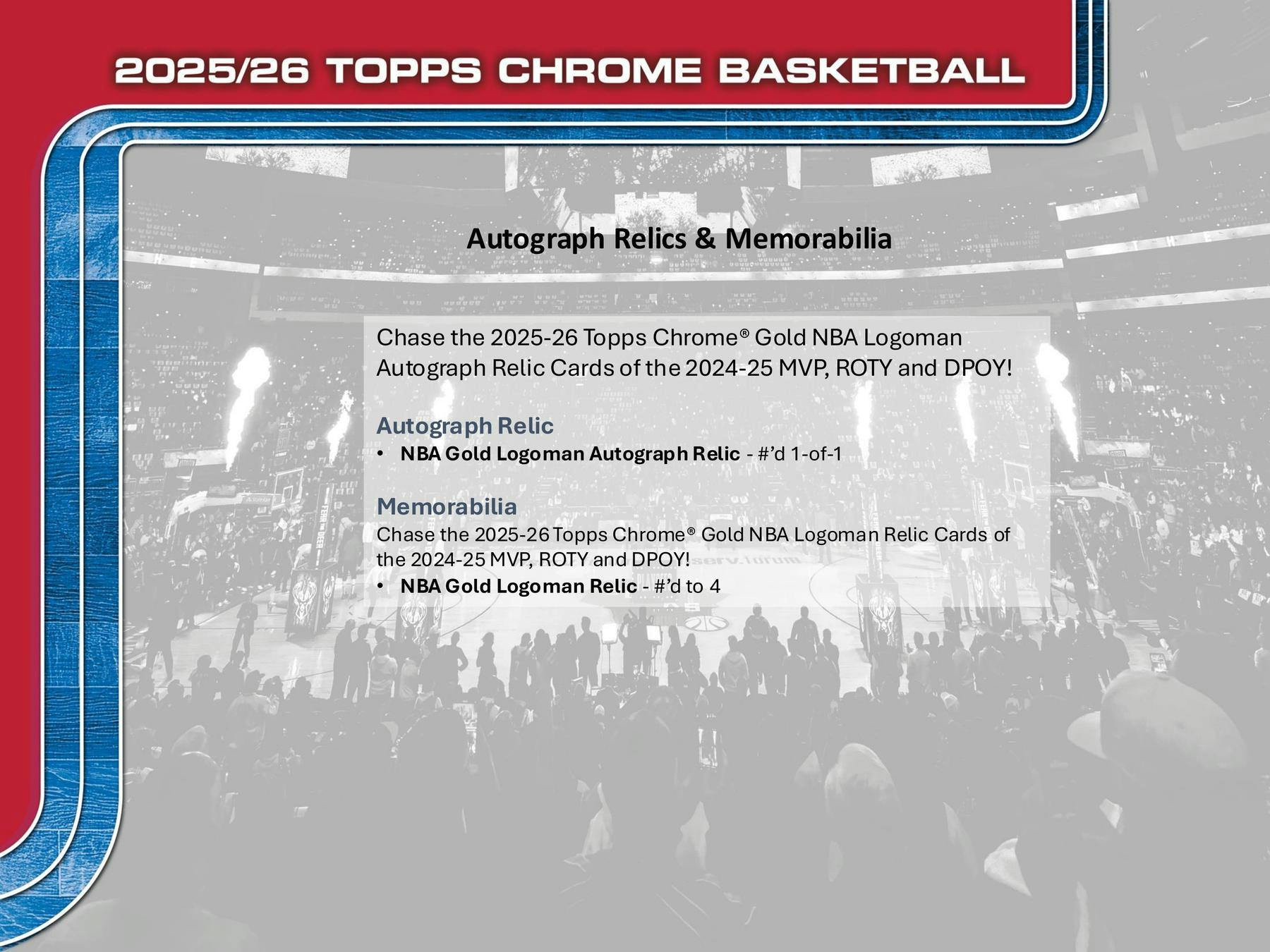 2025-26 Topps Chrome Basketball Mega 20-Box Case (12/18)