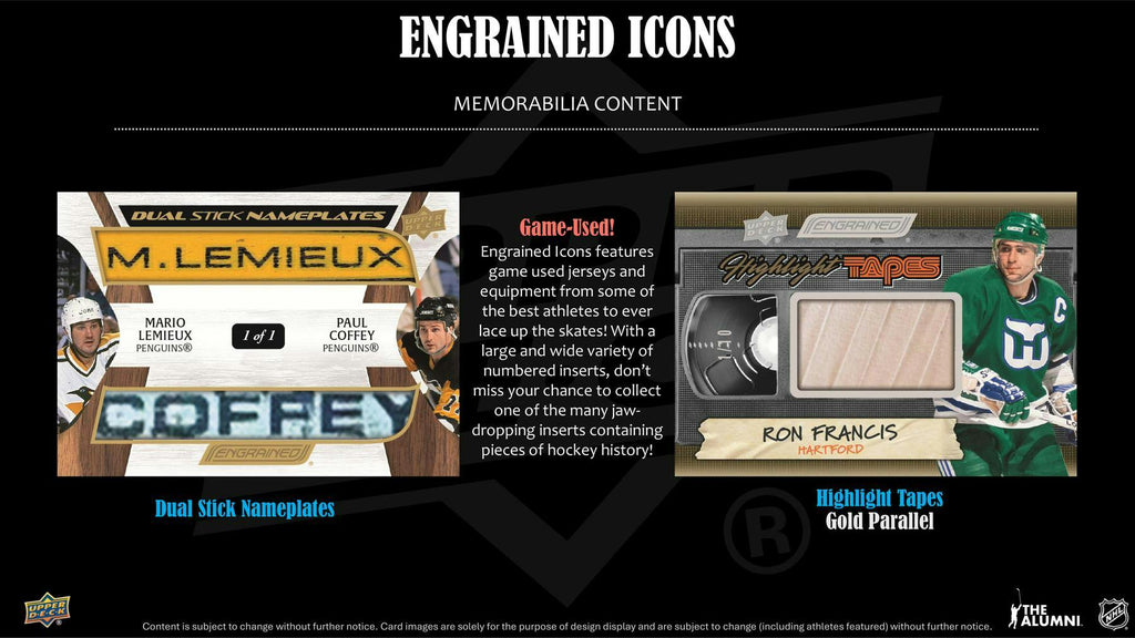 2024-25 Upper Deck Engrained Icons Hockey Hobby Box (12/17)