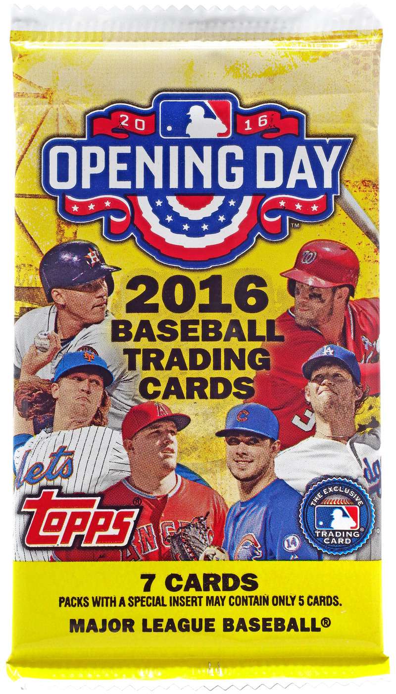 2016 Topps Opening Day Baseball Trading Card Pack