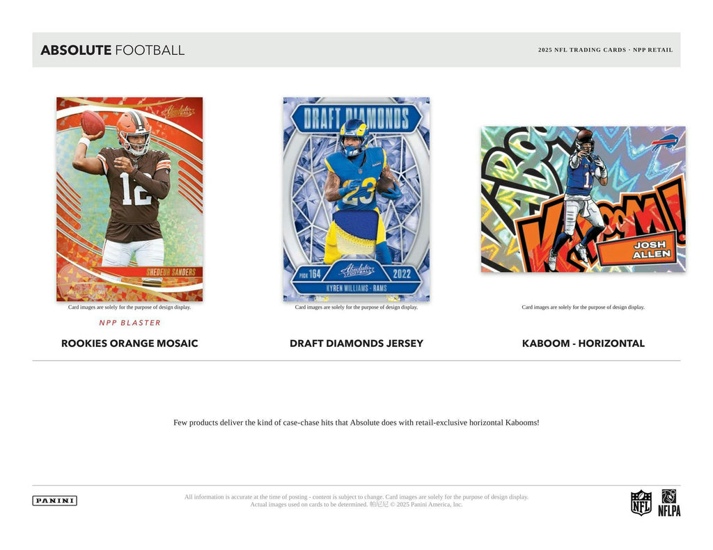 2025 Panini Absolute Football Mega Box (Black Parallels!)