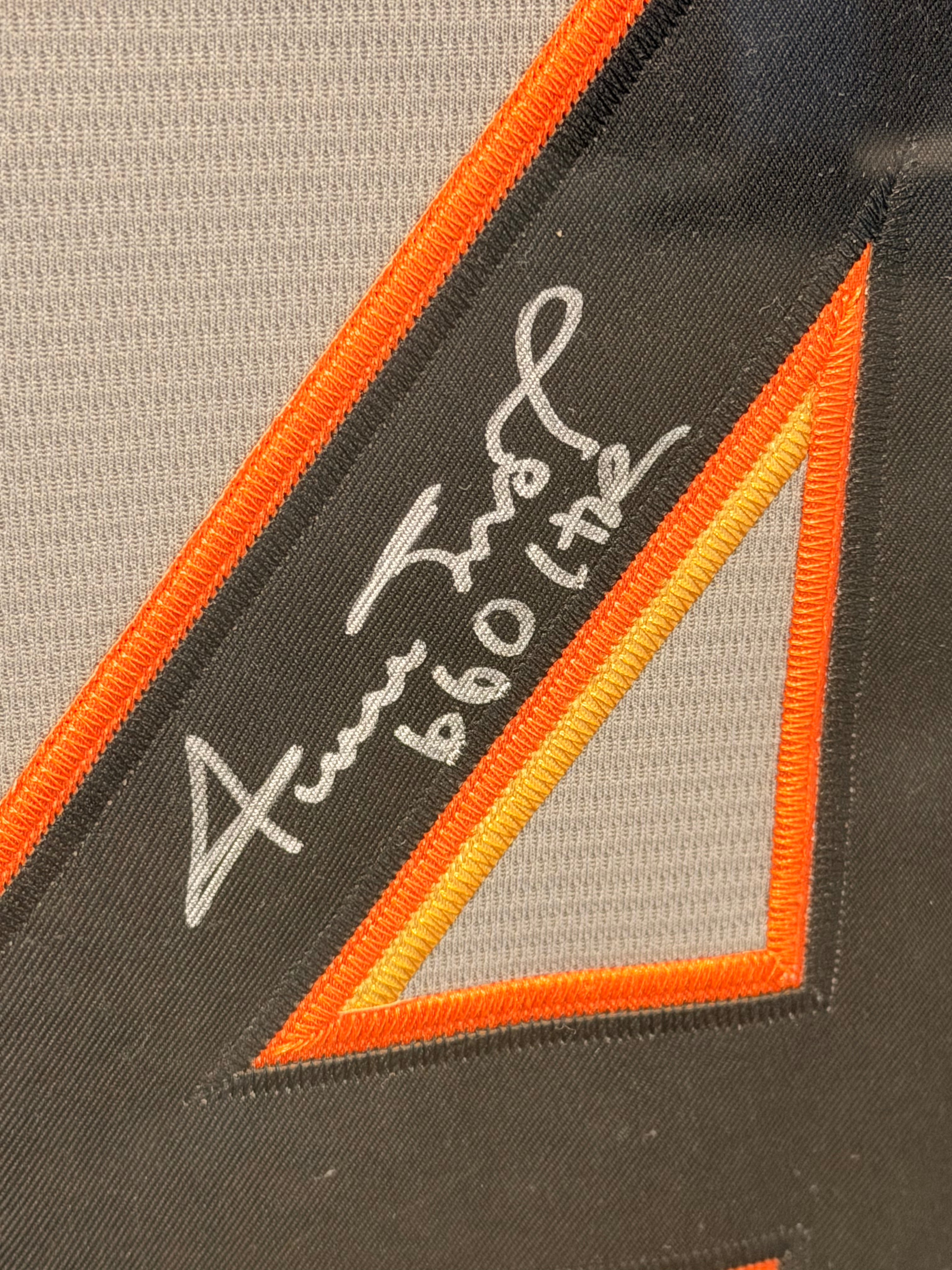 Willie Mays Autographed Authentic Majestic Giants Jersey – 660 HR / HOF 79 – Framed