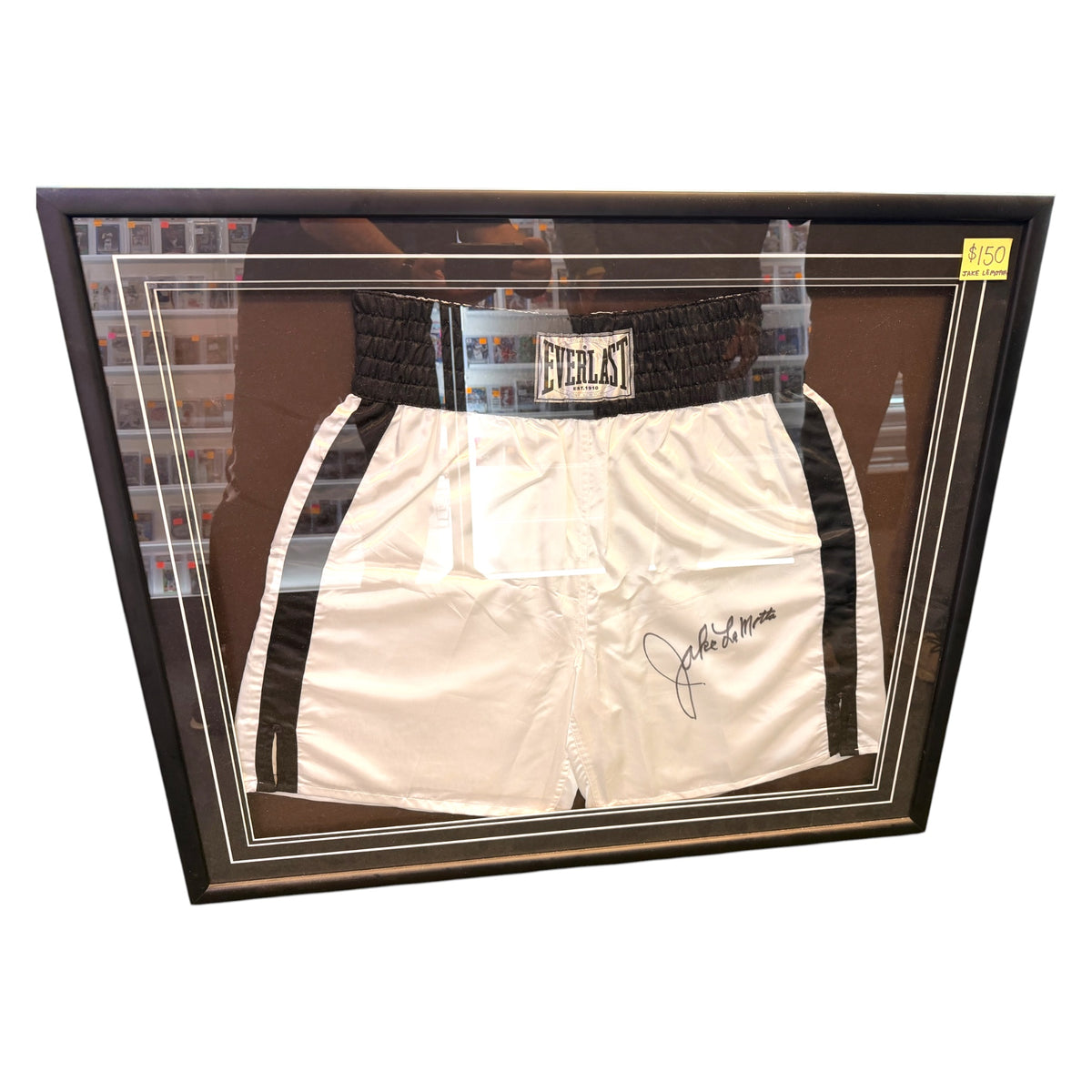 Jake LaMotta Autographed Everlast Boxing Trunks – Professionally Framed