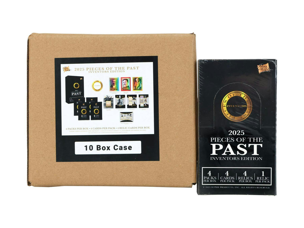 2025 Super Break Pieces of the Past Inventors Edition Hobby 10-Box Case (5/23)