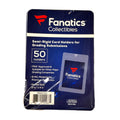 Fanatics Semi-Rigid Card Holder #1 50-Count Pack (for Grading Card Submissions)