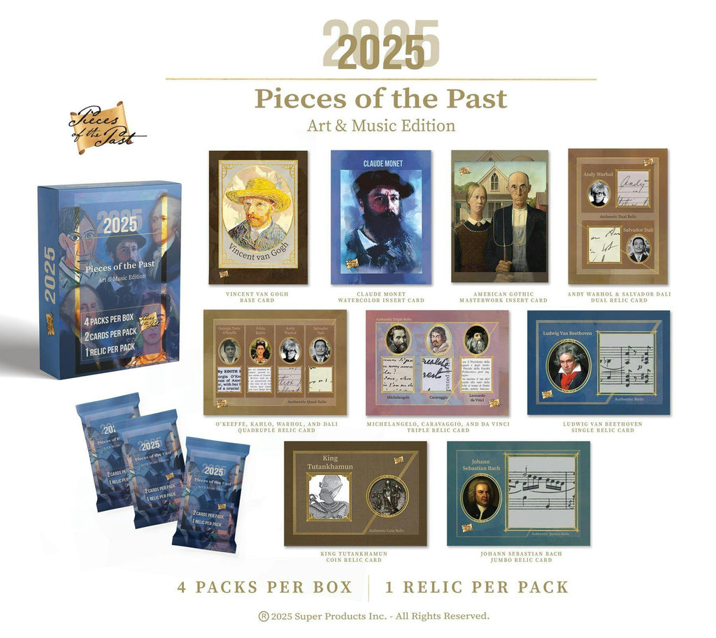 2025 Super Break Pieces of the Past Art & Music Edition 10-Box Case (4/30)