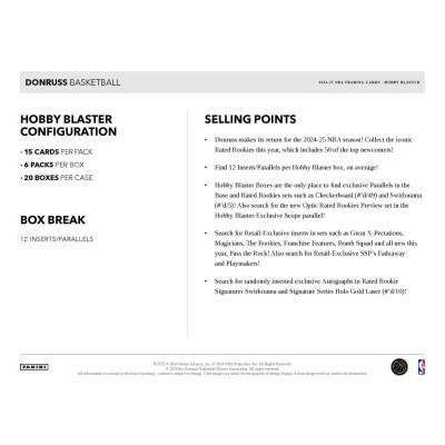 2024-25 Panini Donruss Basketball Hobby Blaster Box (4/9)