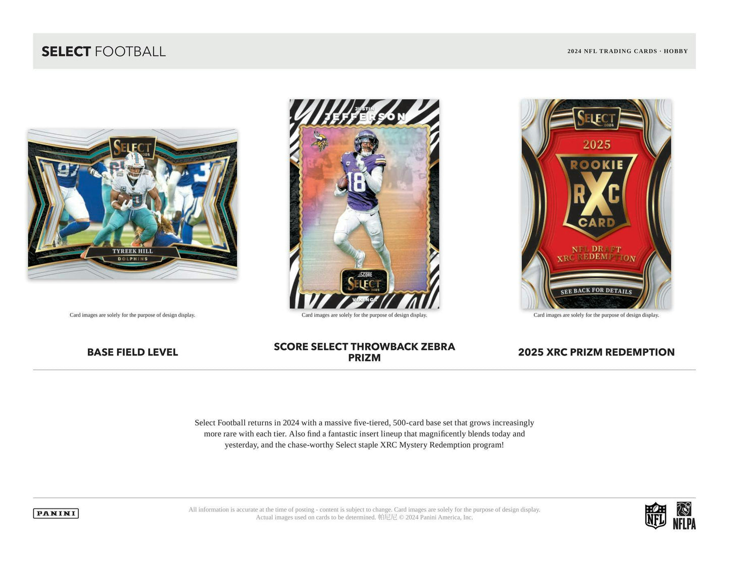 2024 Panini Select Football Hobby Pack (5/28)