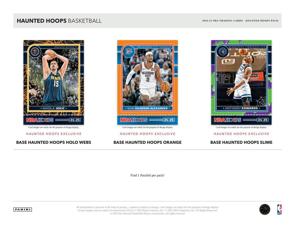 2024-25 Panini Haunted Hoops Halloween Basketball Retail Pack