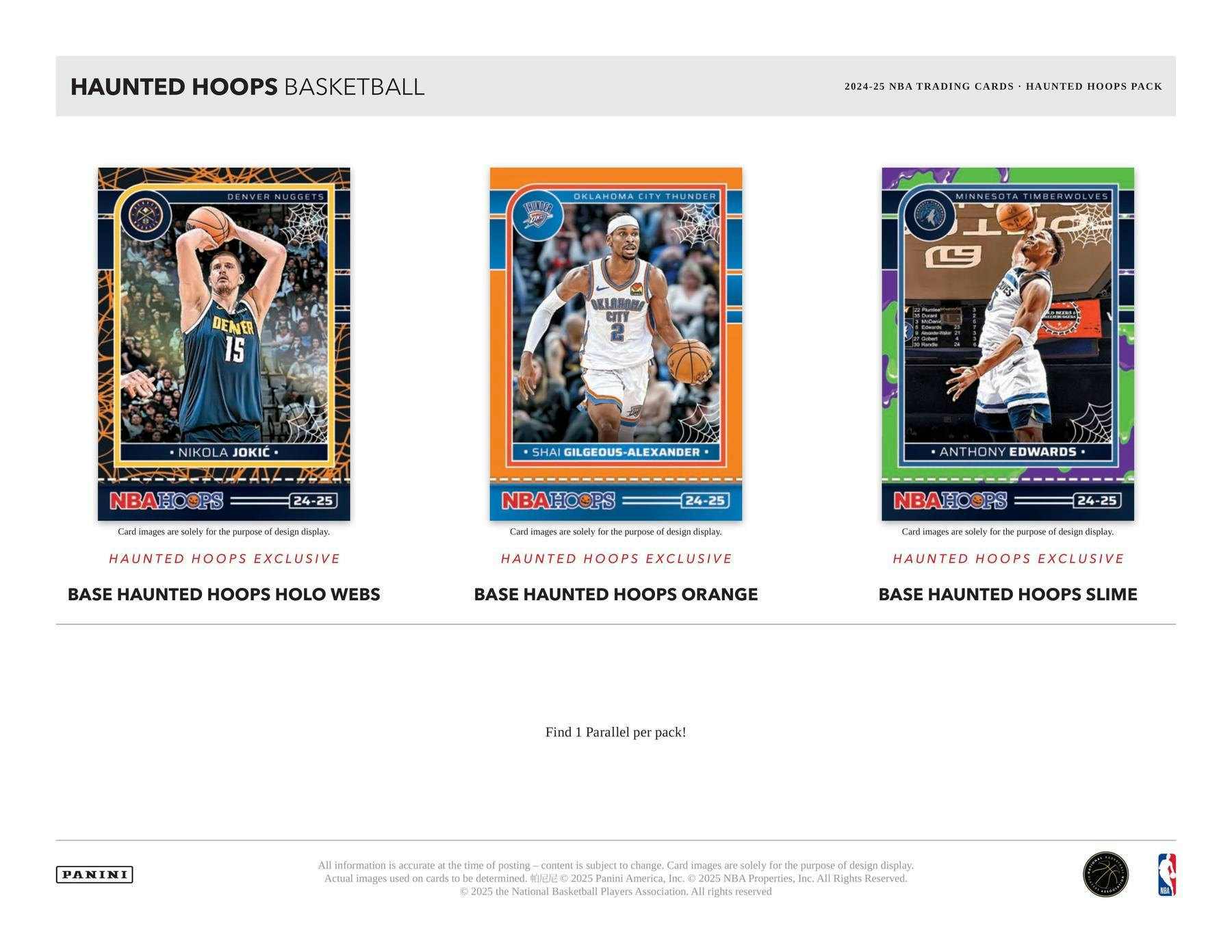 2024-25 Panini Haunted Hoops Halloween Basketball Retail Pack