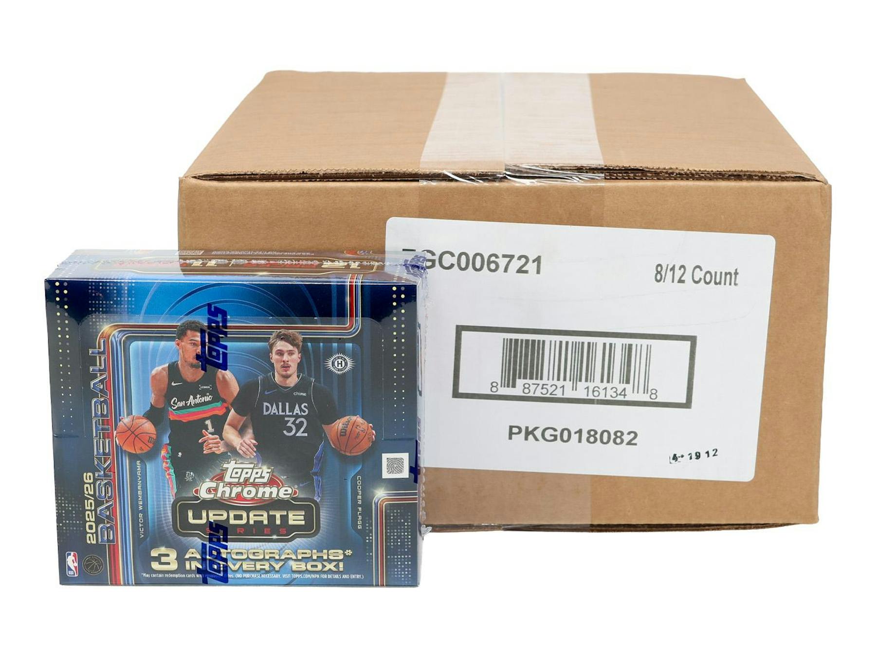 2025-26 Topps Chrome Update
Series Basketball Hobby Jumbo 8-Box Case (Presell 8/6)