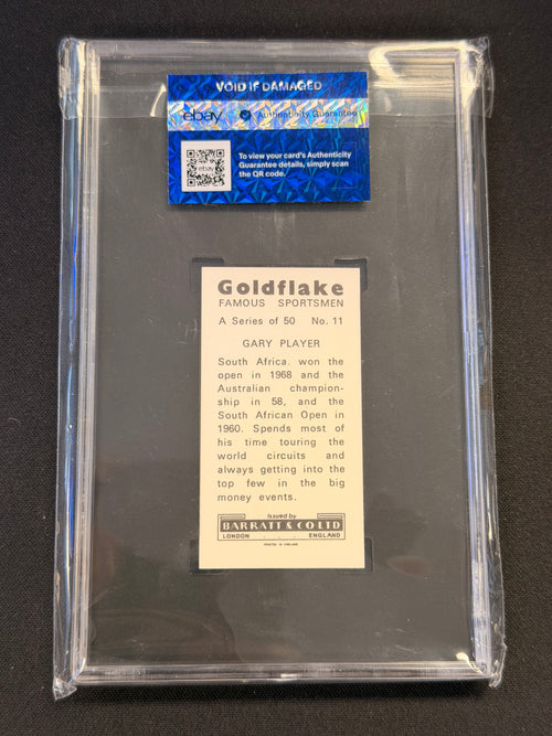 1971 BARRATT & CO LTD #11 GARY PLAYER GOLDFLAKE FAMOUS SPORTSMEN SGC 7.5 NM+ (GC)