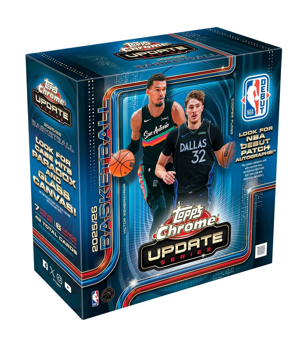 2025-26 Topps Chrome Update Series Basketball Mega Box (Presell 8/6)