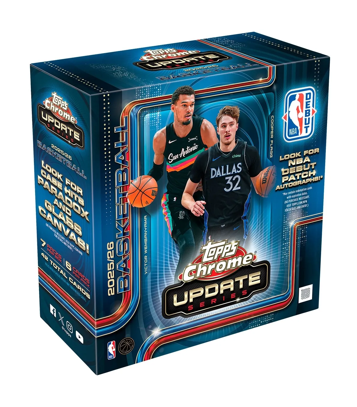 2025-26 Topps Chrome Update Series Basketball Mega Box (Presell 8/6)