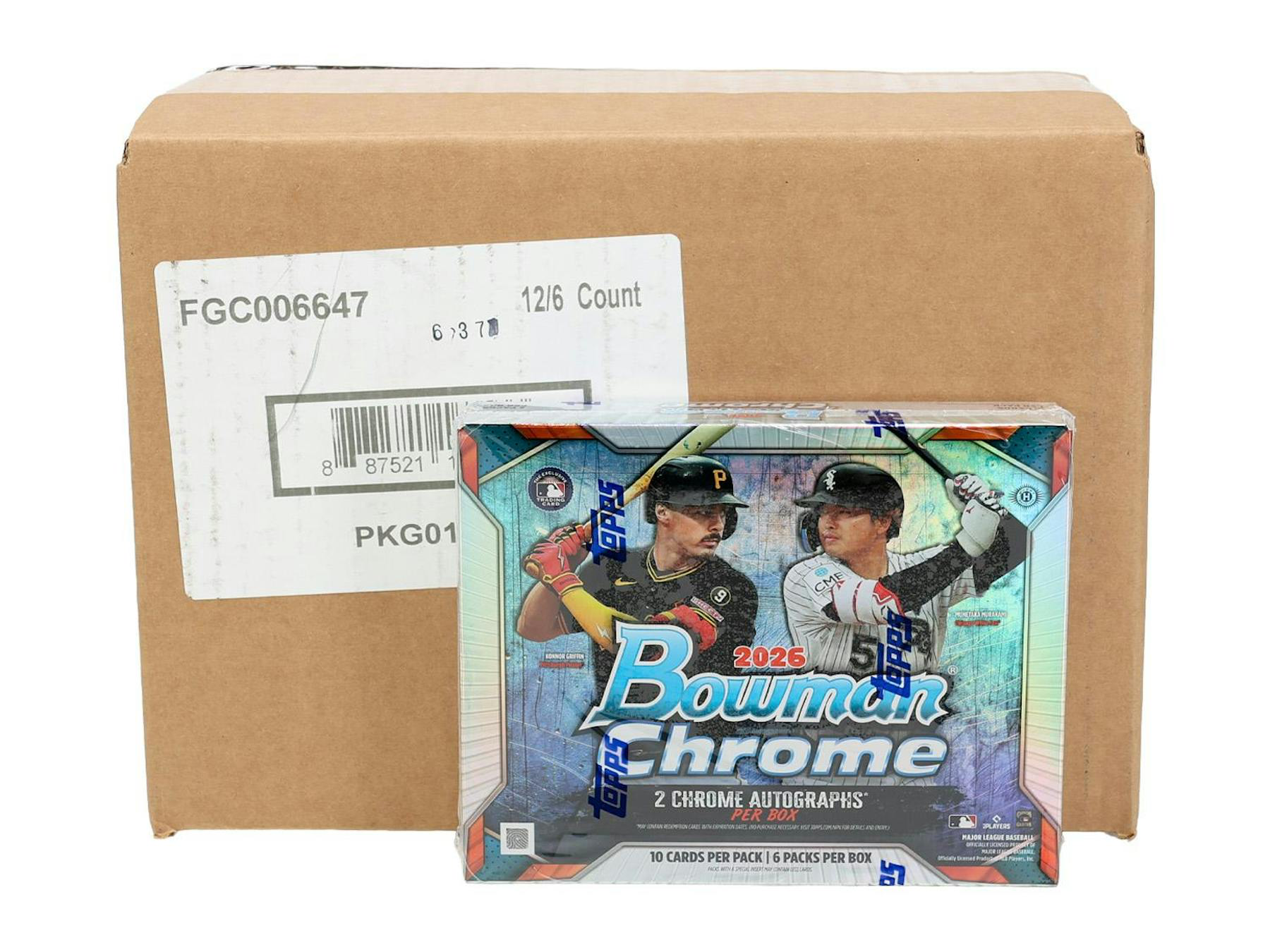 2026 Bowman Chrome Baseball 12-Box Hobby Case (Presell 9/9)