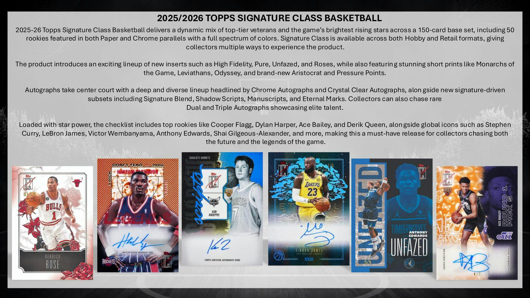 2025-26 Topps Signature Class Basketball Blaster Box (5/28)