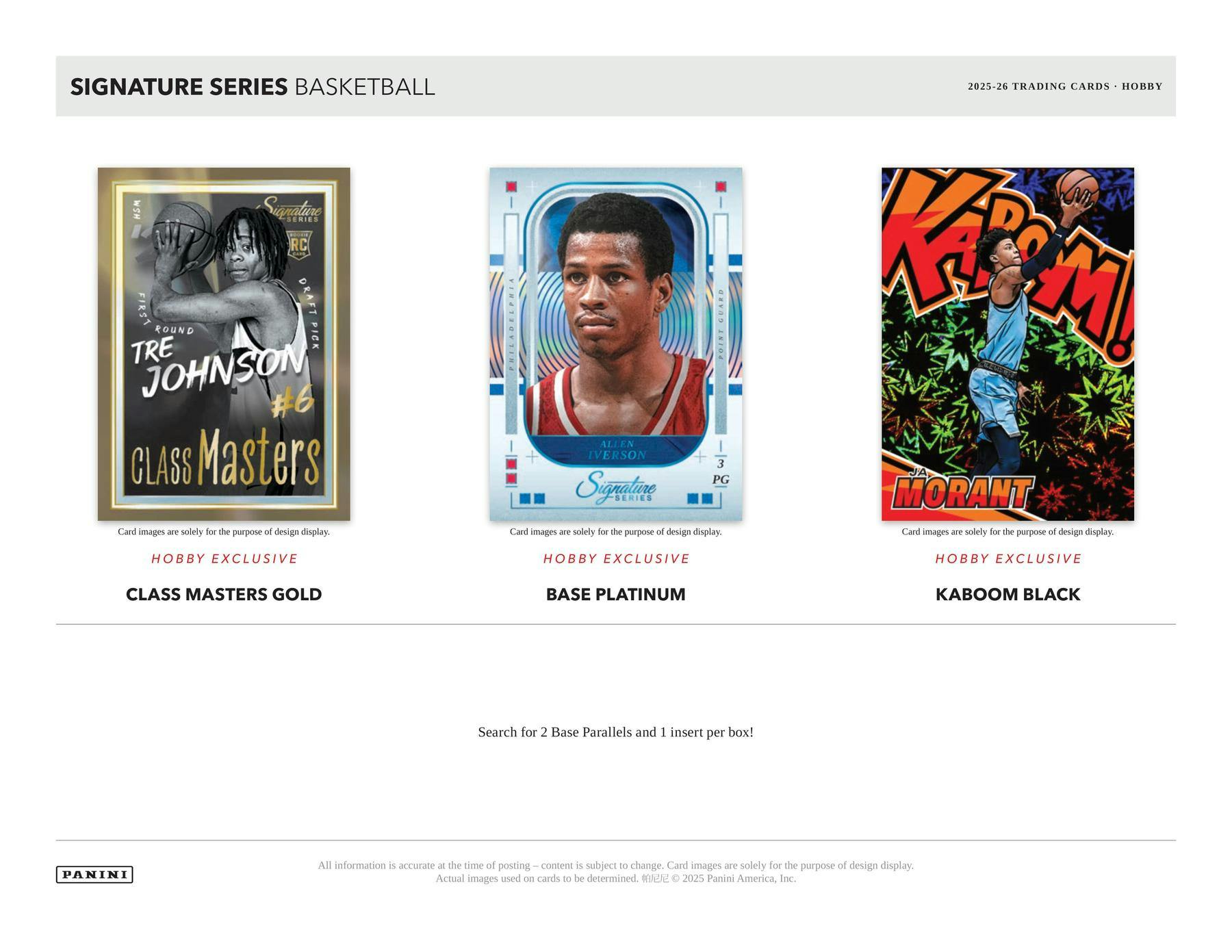 2025-26 Panini Signature Series Basketball Hobby Box