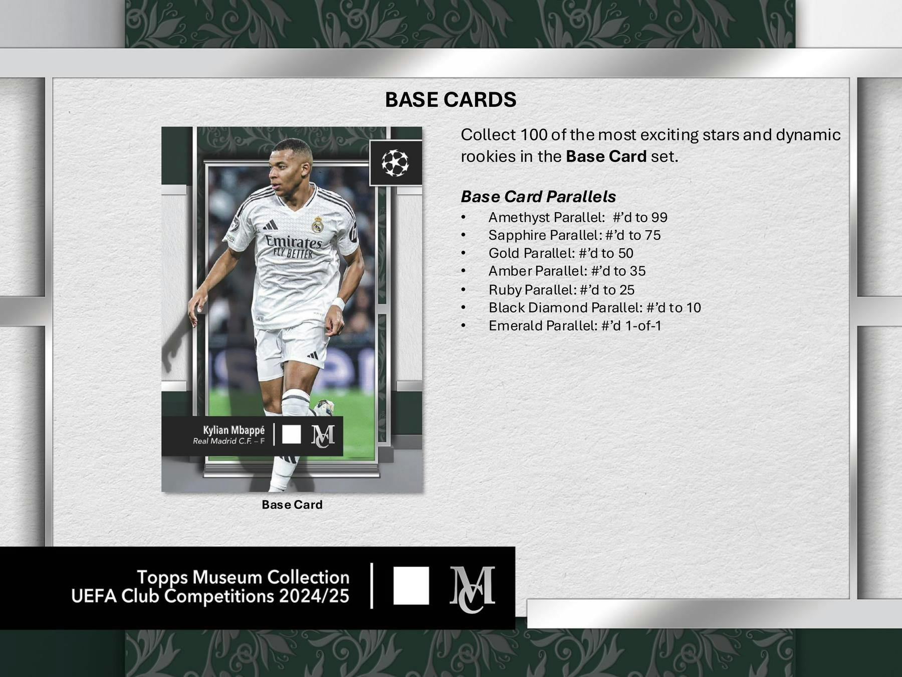 2024-25 Topps UEFA Club Competitions Museum Collection Soccer Hobby Box (12/30)