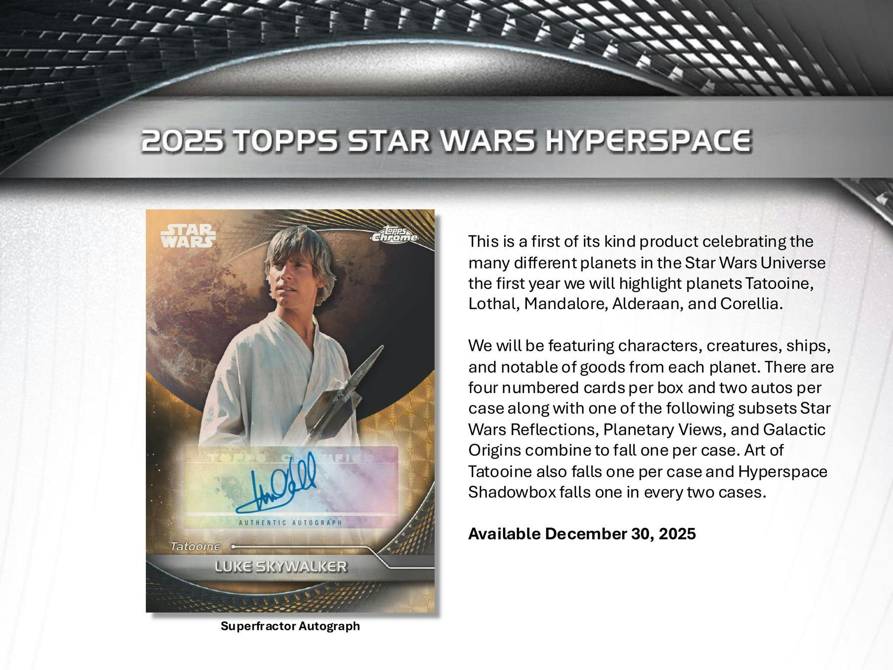 2025 Topps Star Wars Hyperspace Hobby Box