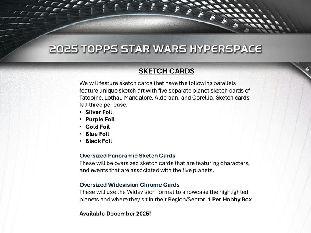 2025 Topps Star Wars Hyperspace Hobby Box