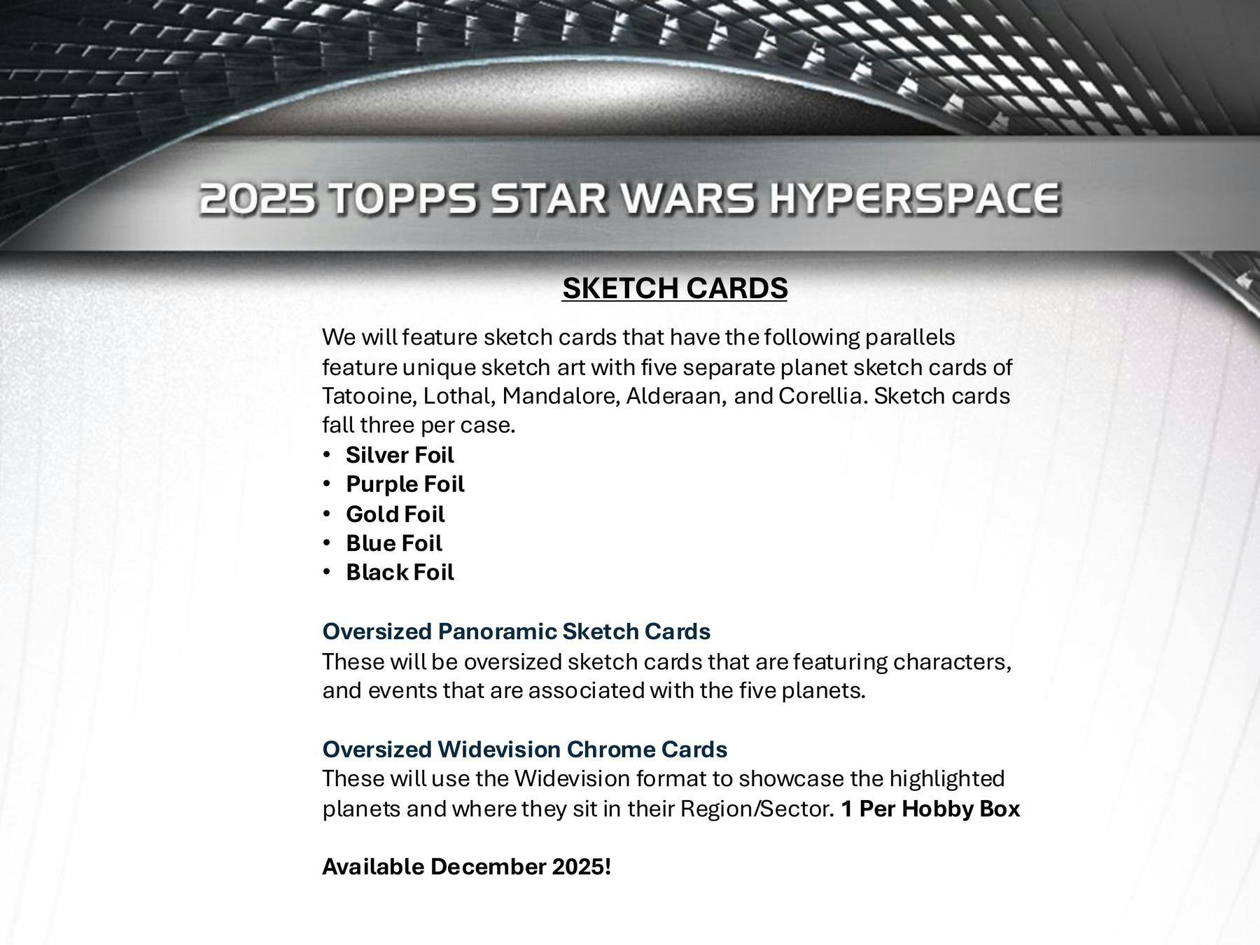 2025 Topps Star Wars Hyperspace Hobby Box