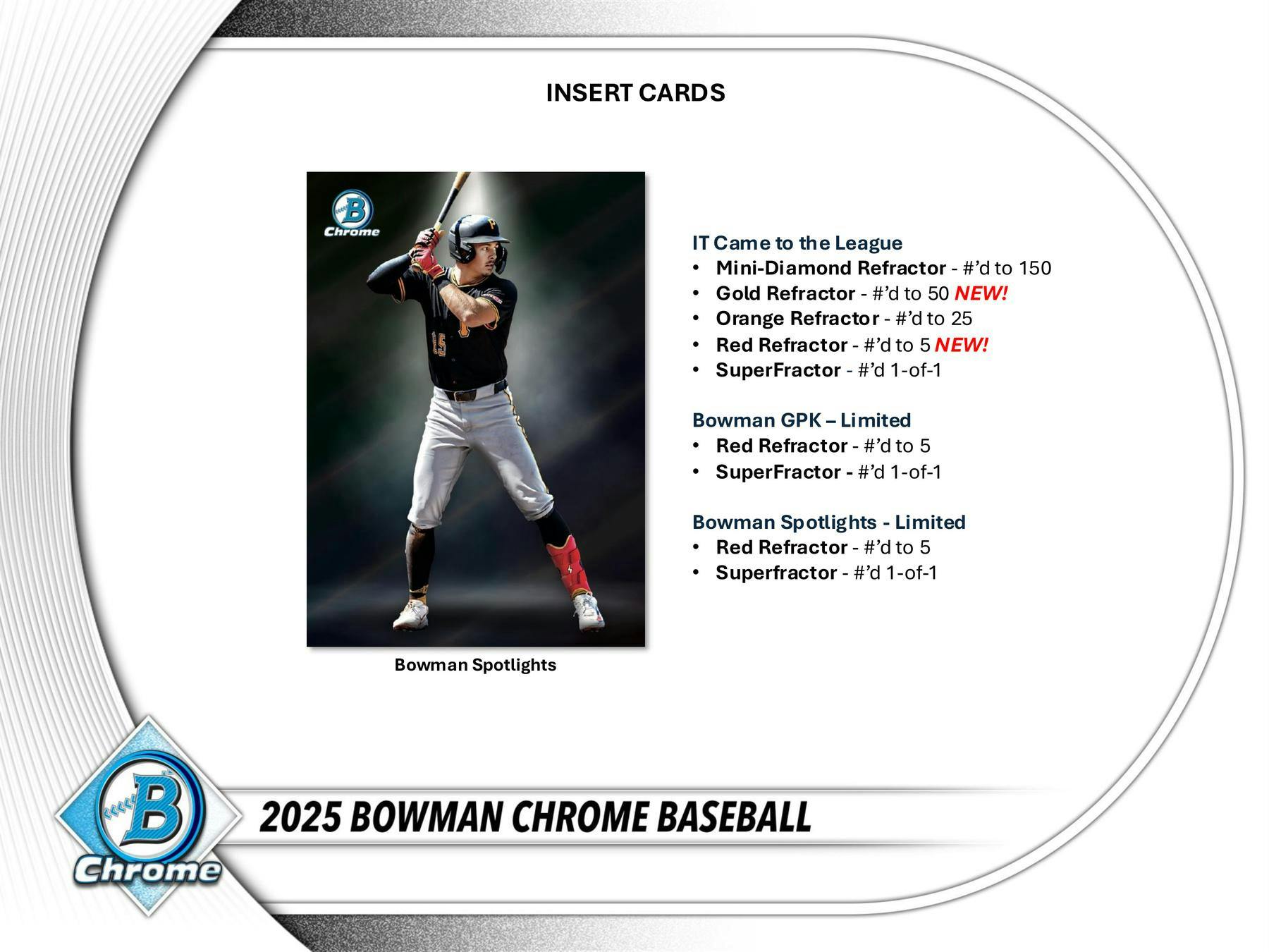 2025 Bowman Chrome Baseball Hobby Pack (9/23)