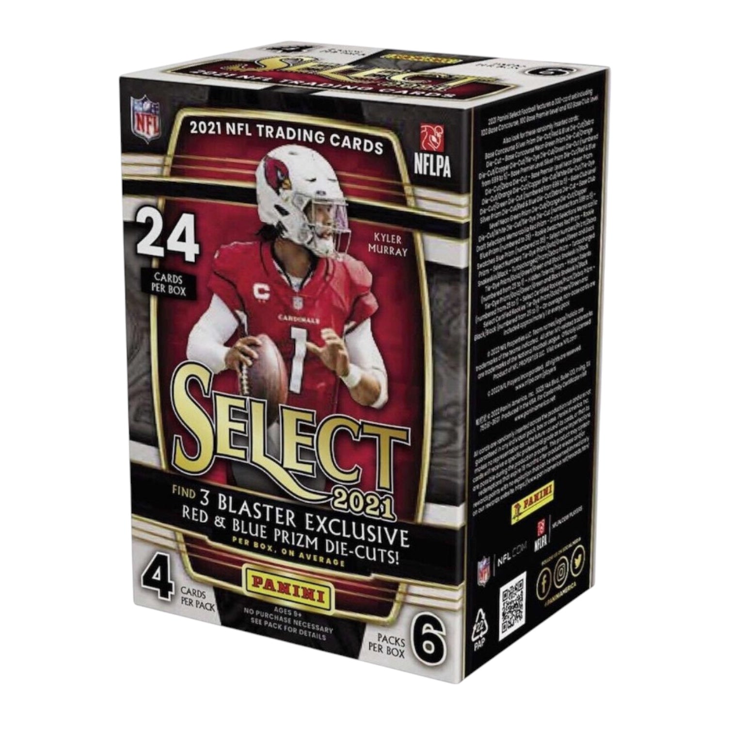 2021 Panini Select Football Blaster Box (Red & White Prizm Die-Cuts)