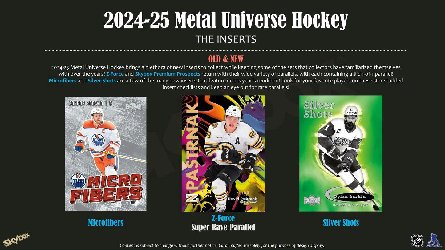 2024-25 Upper Deck Skybox Metal Universe Hockey Hobby Pack