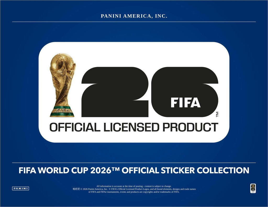 2026 Panini FIFA World Cup Soccer 25-Pack Sticker Box - U.S. Version
