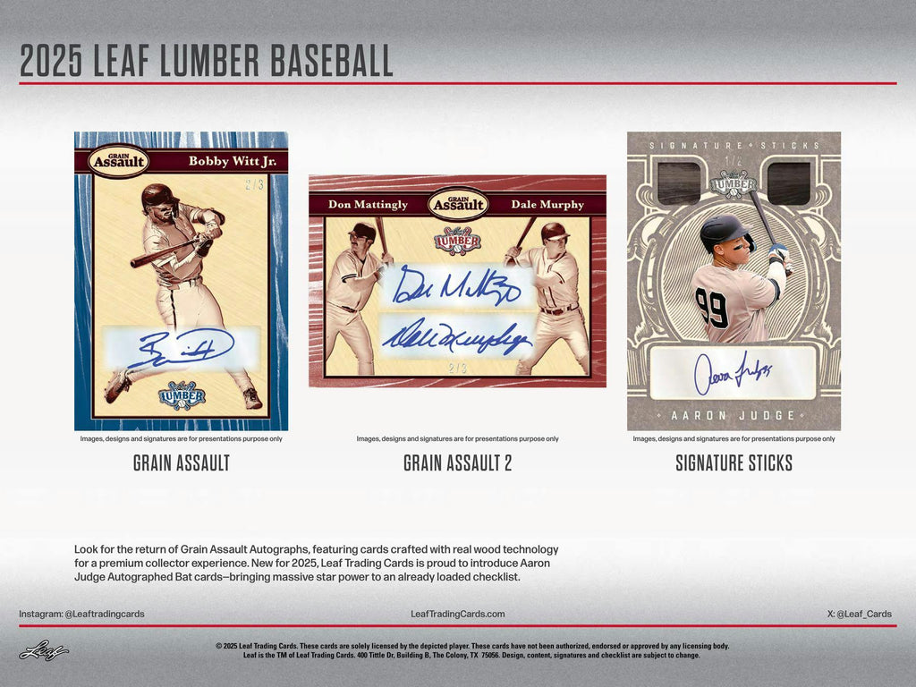 2025 Leaf Lumber Baseball Hobby Box (12/26/25)