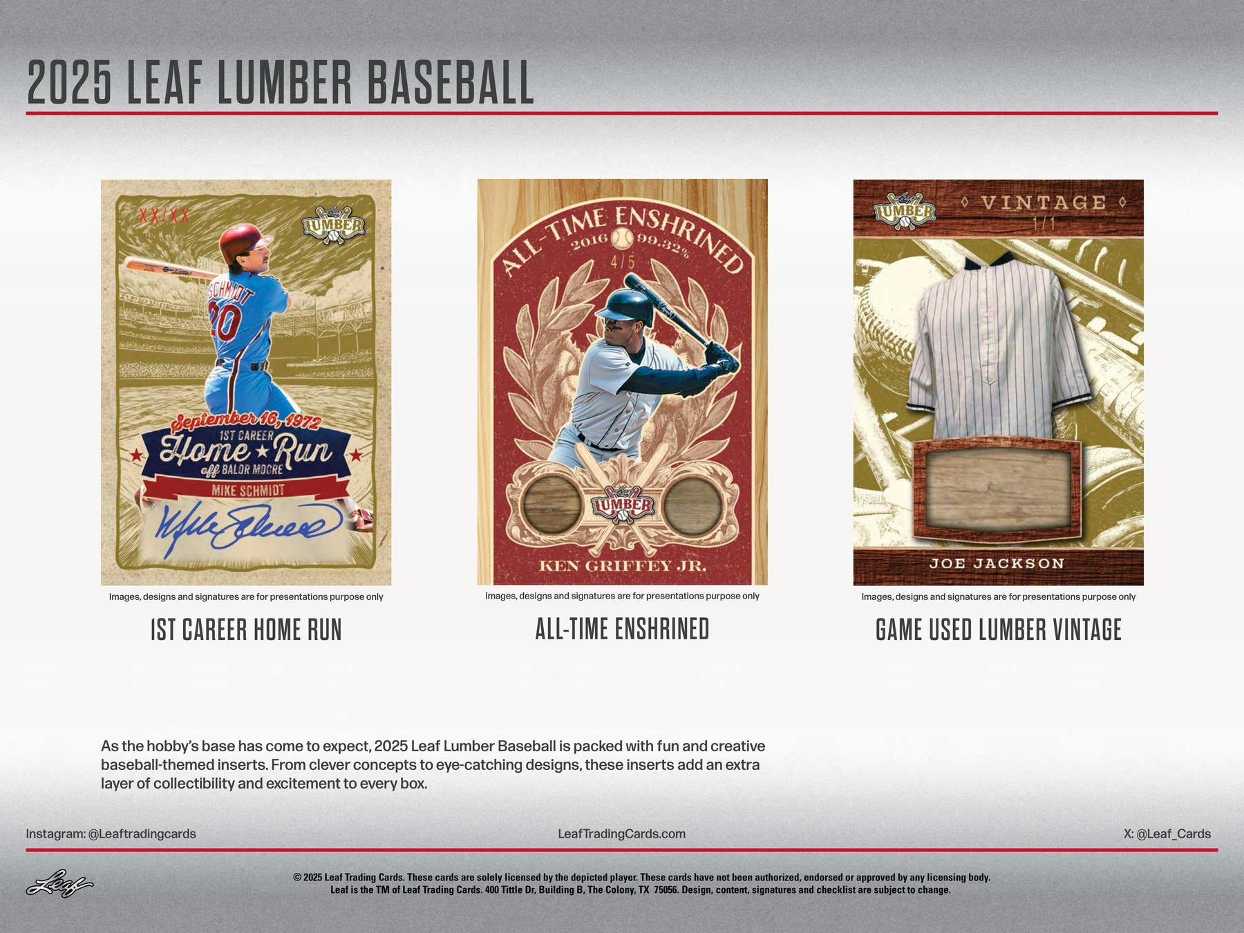 2025 Leaf Lumber Baseball Hobby Box (12/26/25)