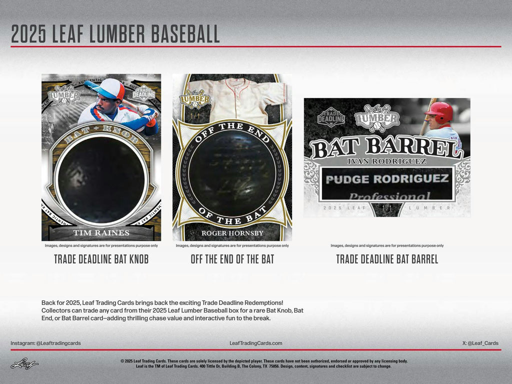 2025 Leaf Lumber Baseball Hobby Box (12/26/25)