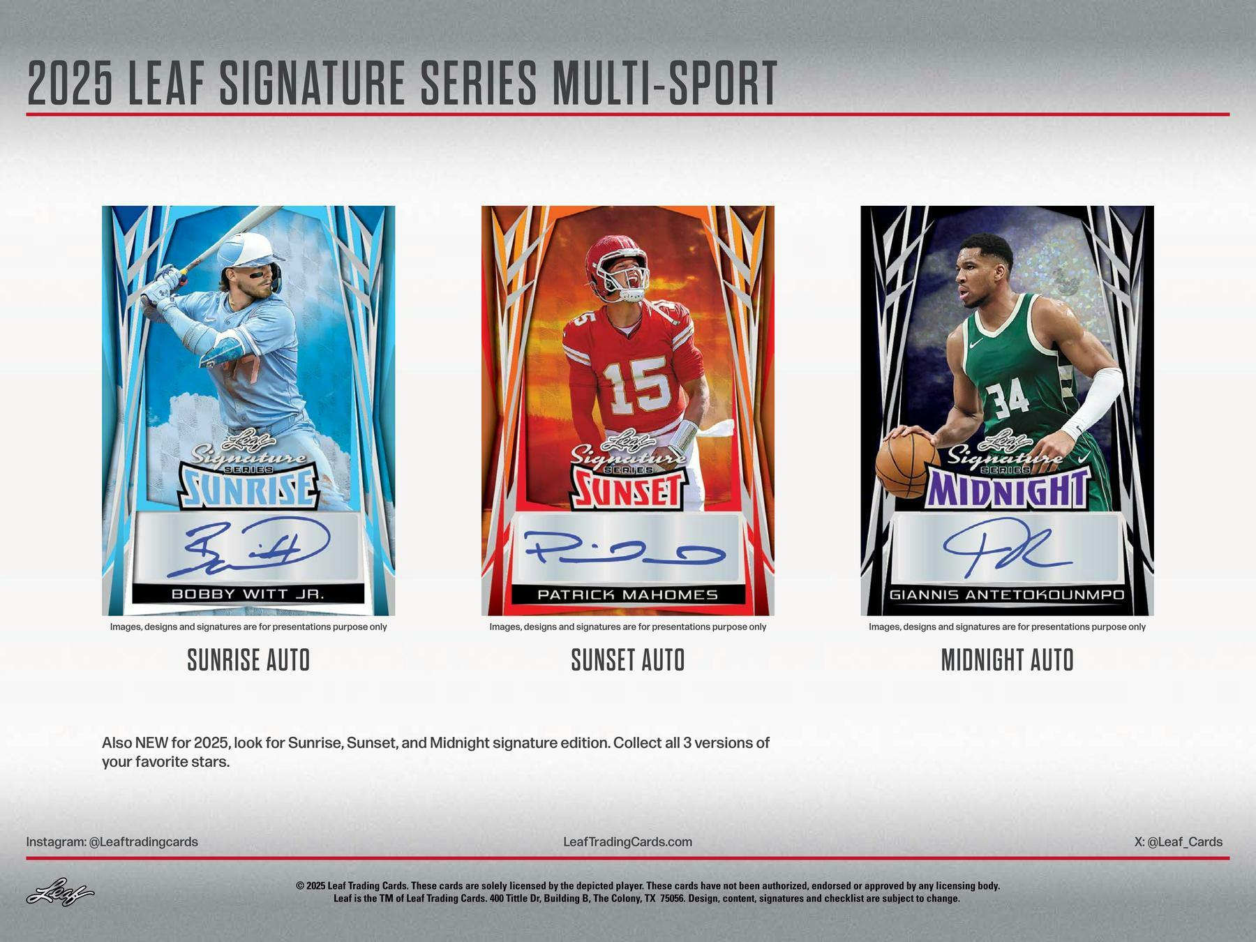2025 Leaf Signature Series Sports Hobby Box (5/16)