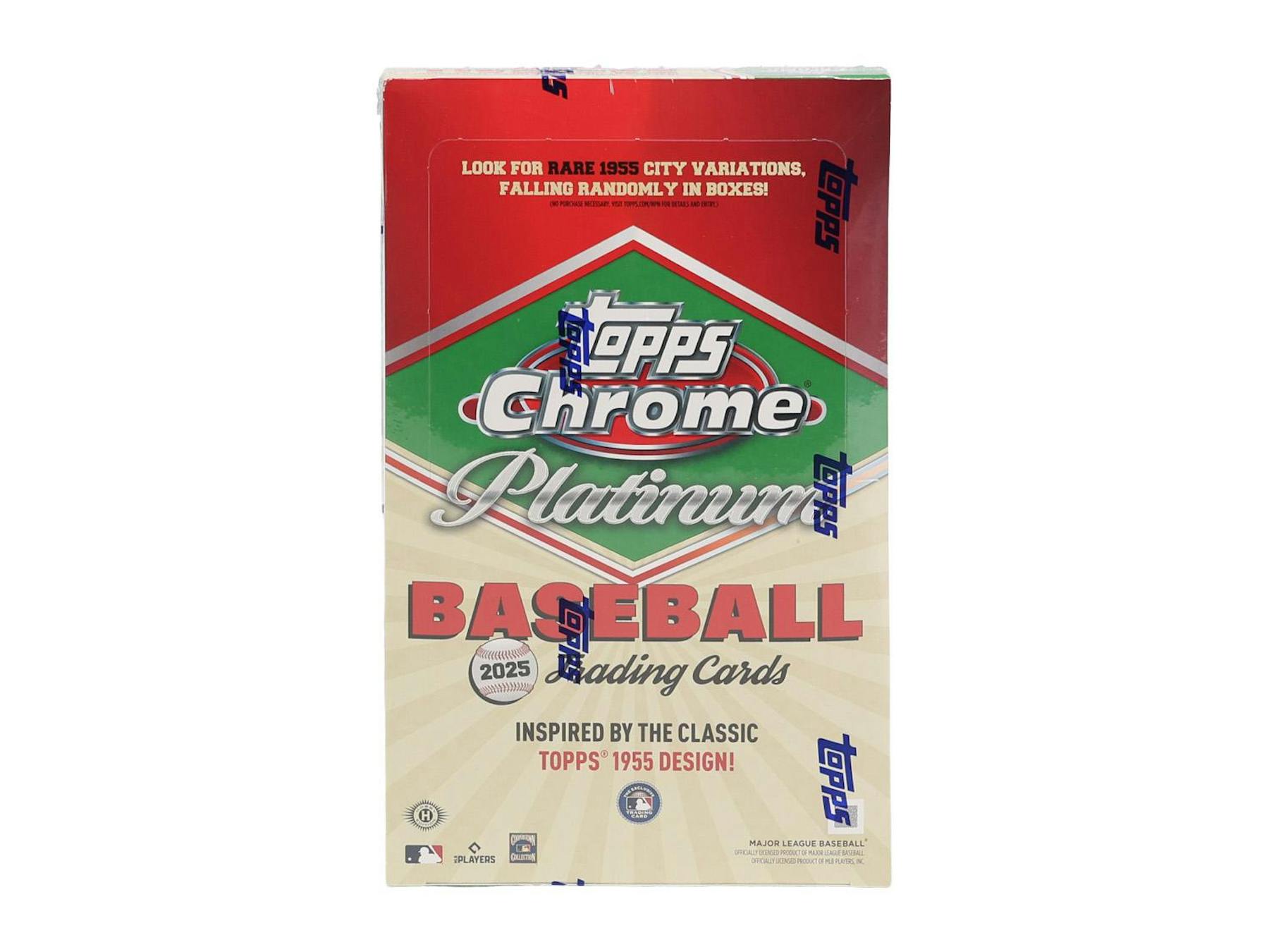 2025 Topps Chrome Platinum '55 Baseball Hobby 12-Box Case