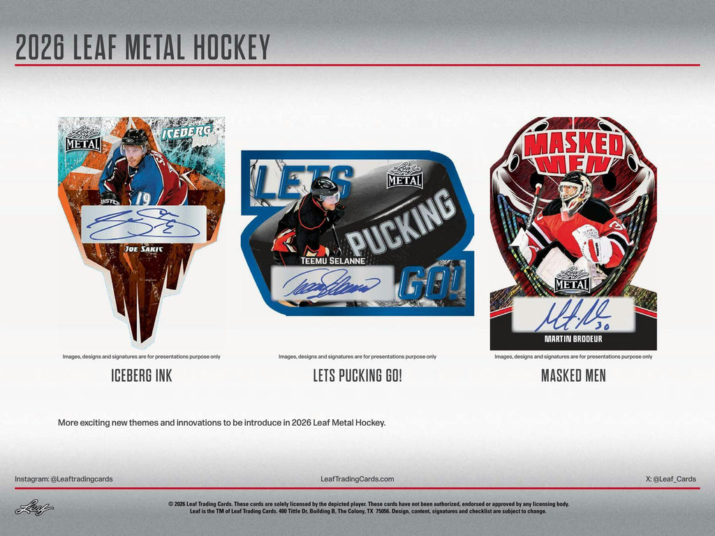 2026 Leaf Metal Hockey Hobby Box