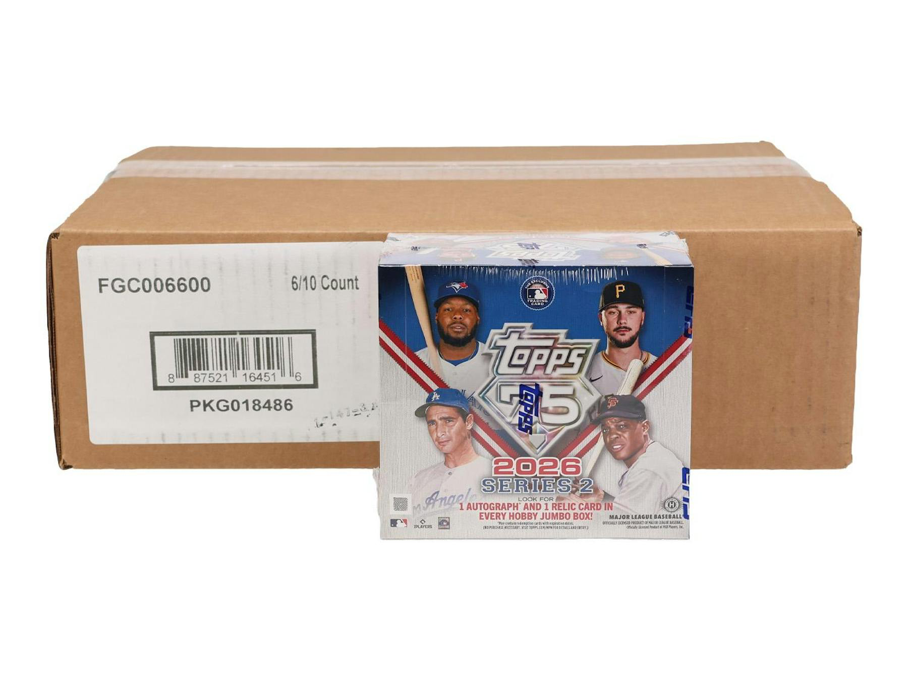 2026 Topps Series 2 Baseball Hobby Jumbo 6-Box Case (Presell 6/10)