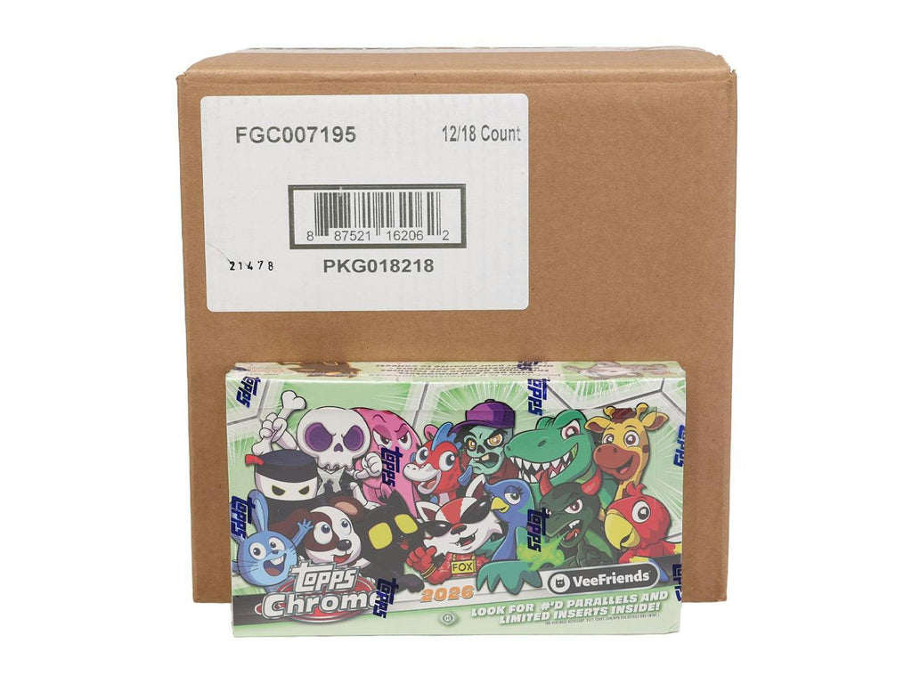 2026 Topps VeeFriends Chrome Hobby 12-Box Case (Presell 6/10)