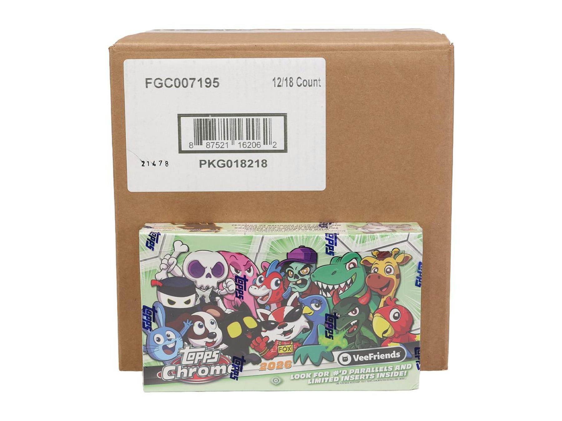 2026 Topps VeeFriends Chrome Hobby 12-Box Case (Presell 6/10)