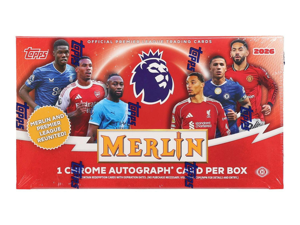 2025-26 Topps Merlin EPL English Premier League 12-Box Hobby Case (6/11)