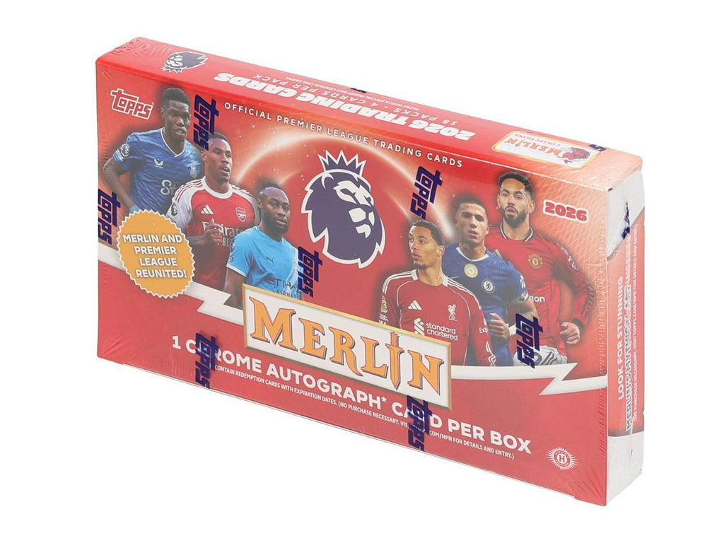 2025-26 Topps Merlin EPL English Premier League 12-Box Hobby Case (6/11)