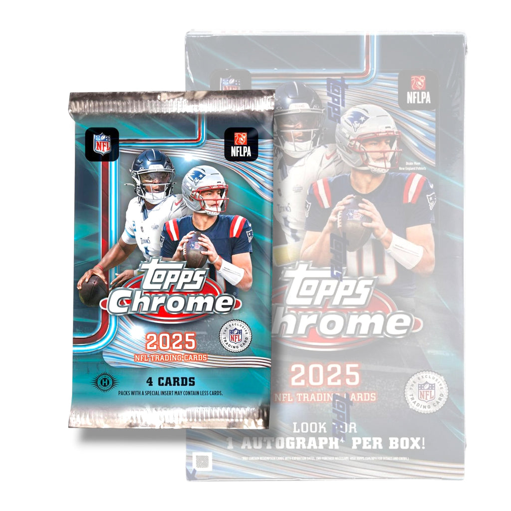2025 Topps Chrome Football Hobby PACK (4/15)