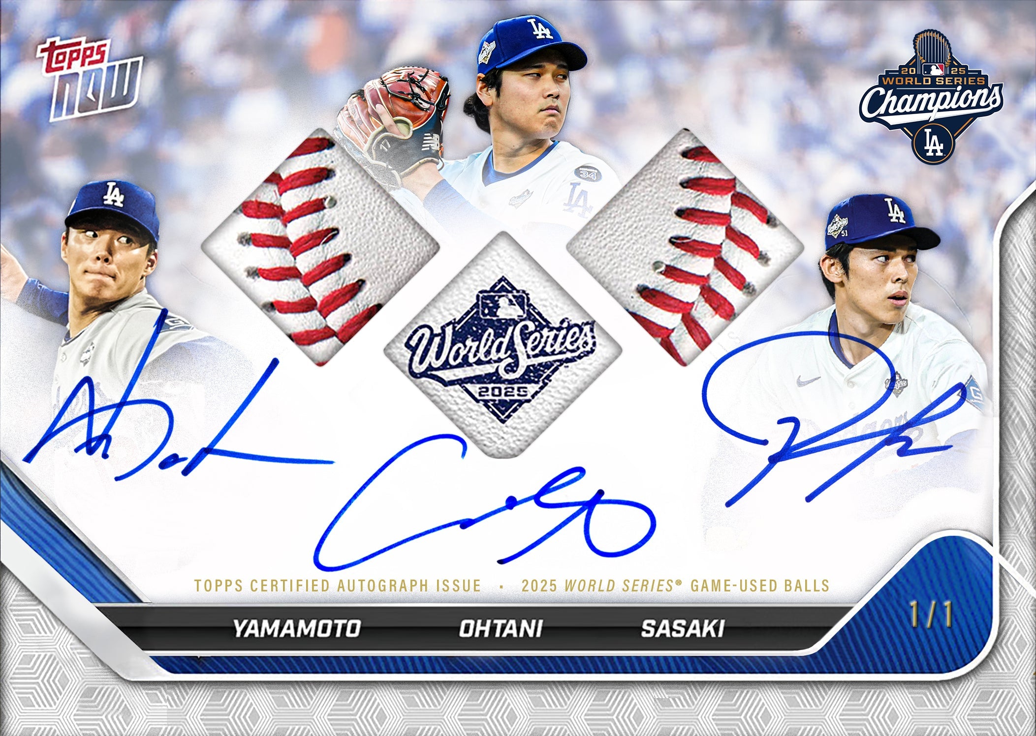 2025 World Series Champions - Los Angeles Dodgers - MLB Topps NOW® 15-Card Team Set (PR: 118,459)