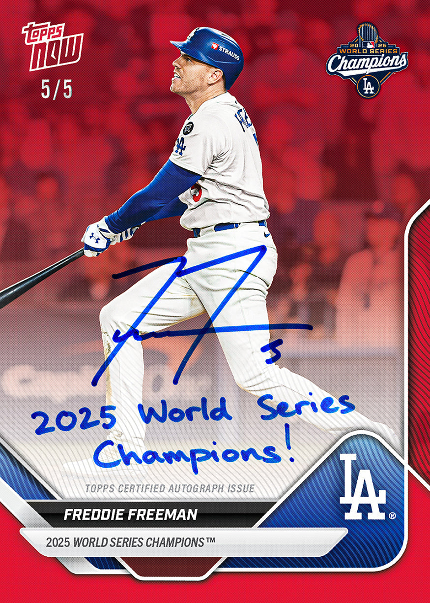 2025 World Series Champions - Los Angeles Dodgers - MLB Topps NOW® 15-Card Team Set (PR: 118,459)