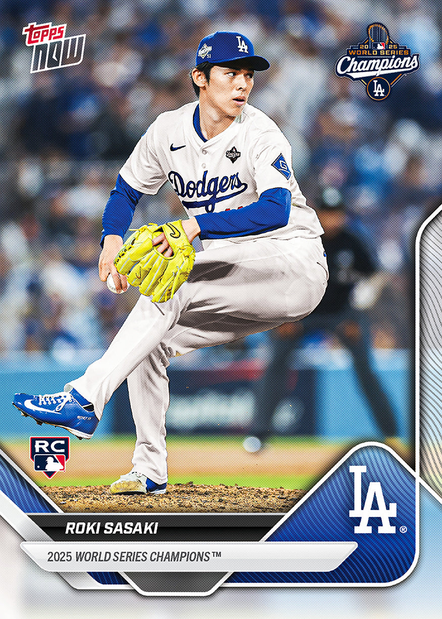 2025 World Series Champions - Los Angeles Dodgers - MLB Topps NOW® 15-Card Team Set (PR: 118,459)