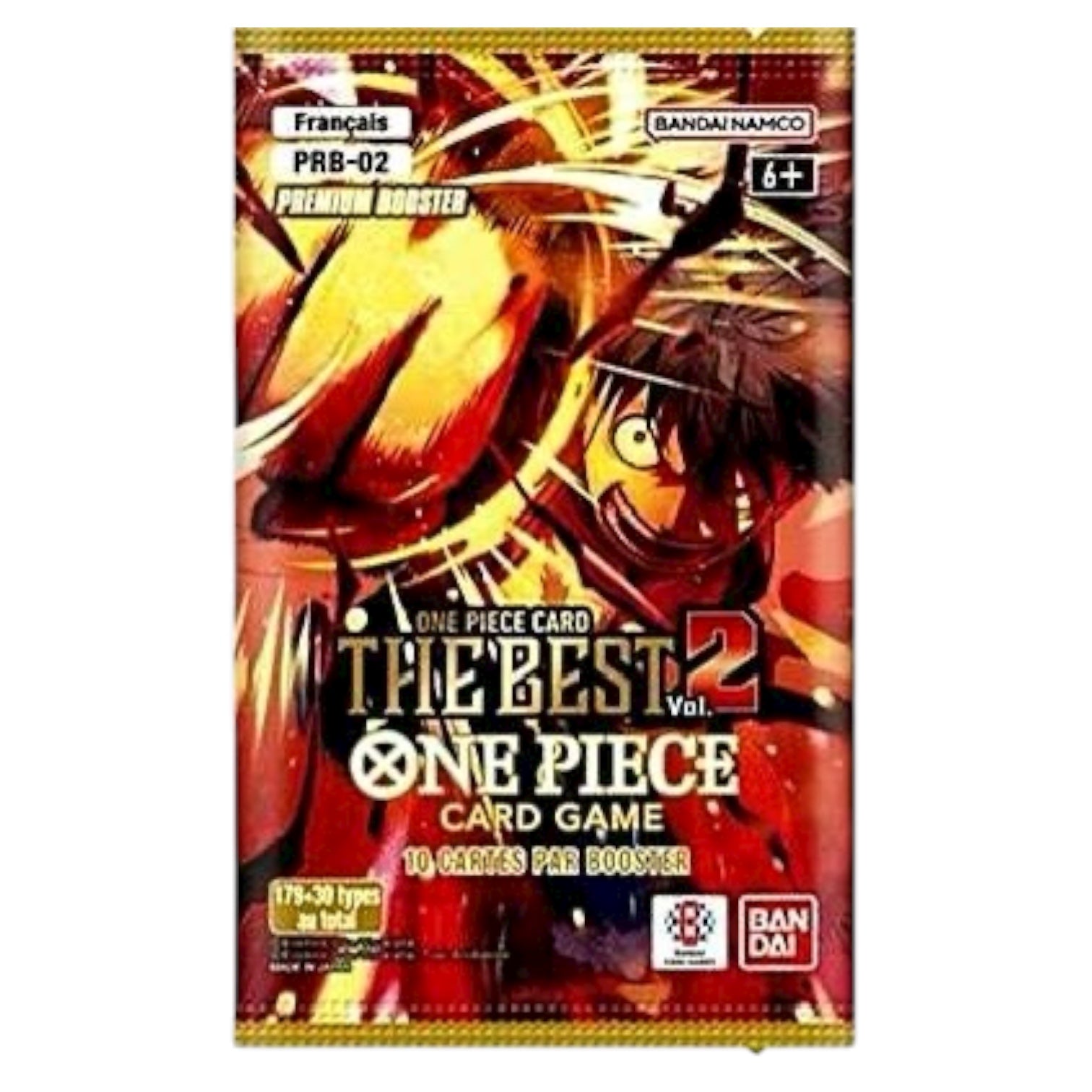 One Piece TCG: The Best Vol. 2 PREMIUM Booster Pack PRB-02 (ENGLISH, 10 Cards)