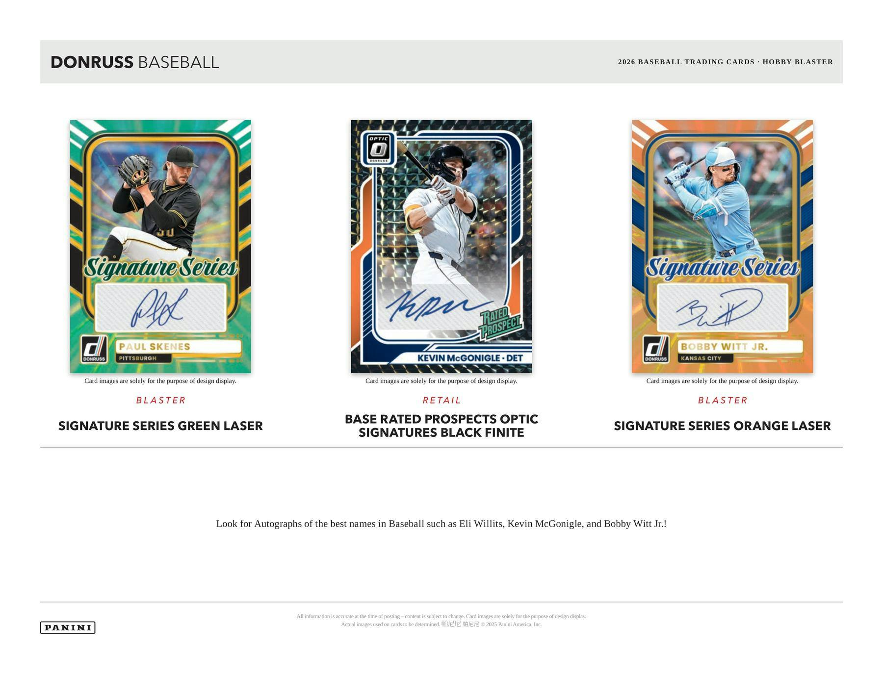 2026 Panini Donruss Baseball Hobby Blaster Box (Presell 6/19)