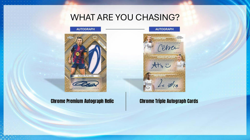 2025-26 Topps Chrome Women's UEFA Champions League Soccer Hobby 12-Box Case (Presell 6/18)