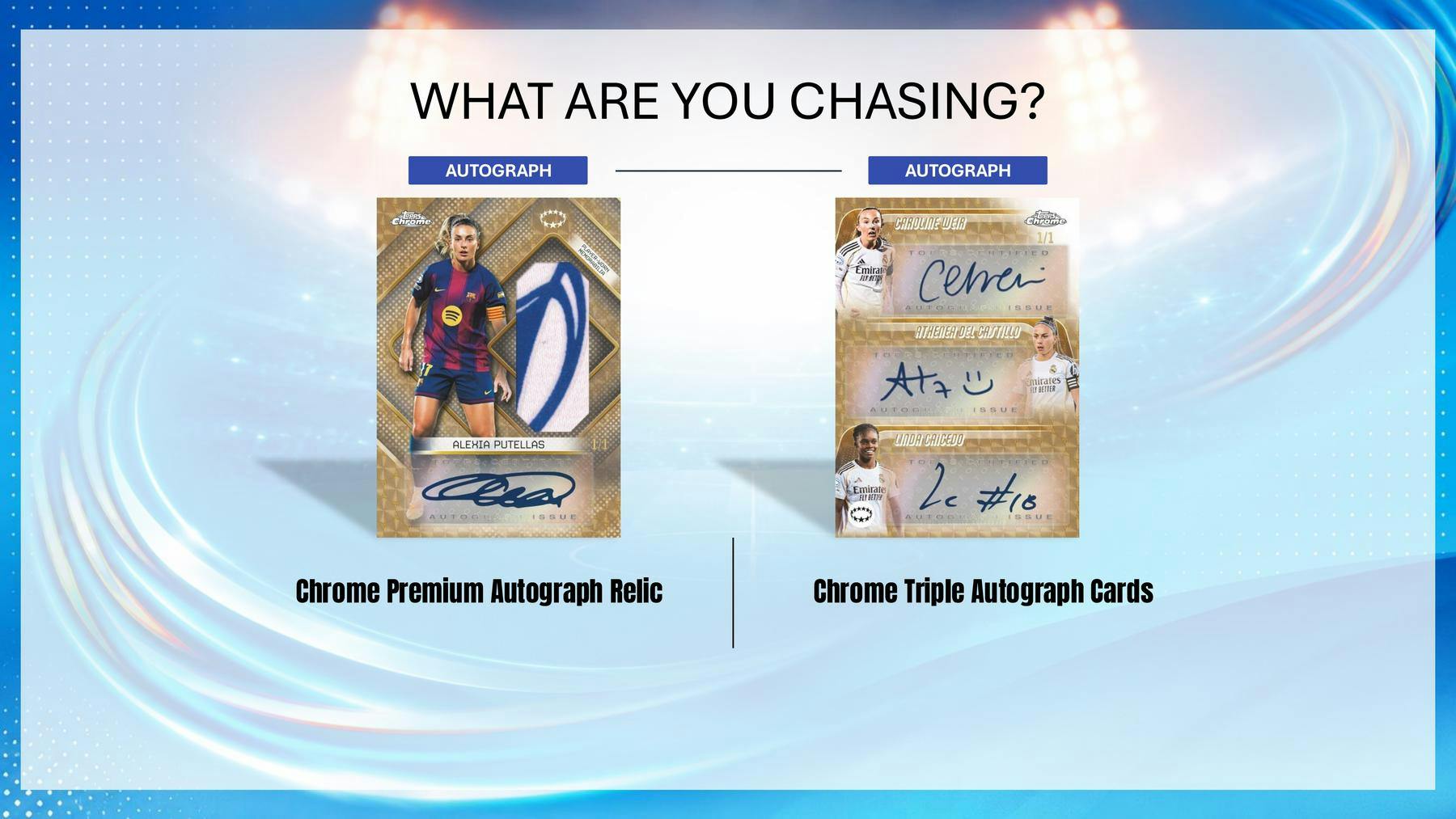 2025-26 Topps Chrome Women's UEFA Champions League Soccer Hobby 12-Box Case (Presell 6/18)