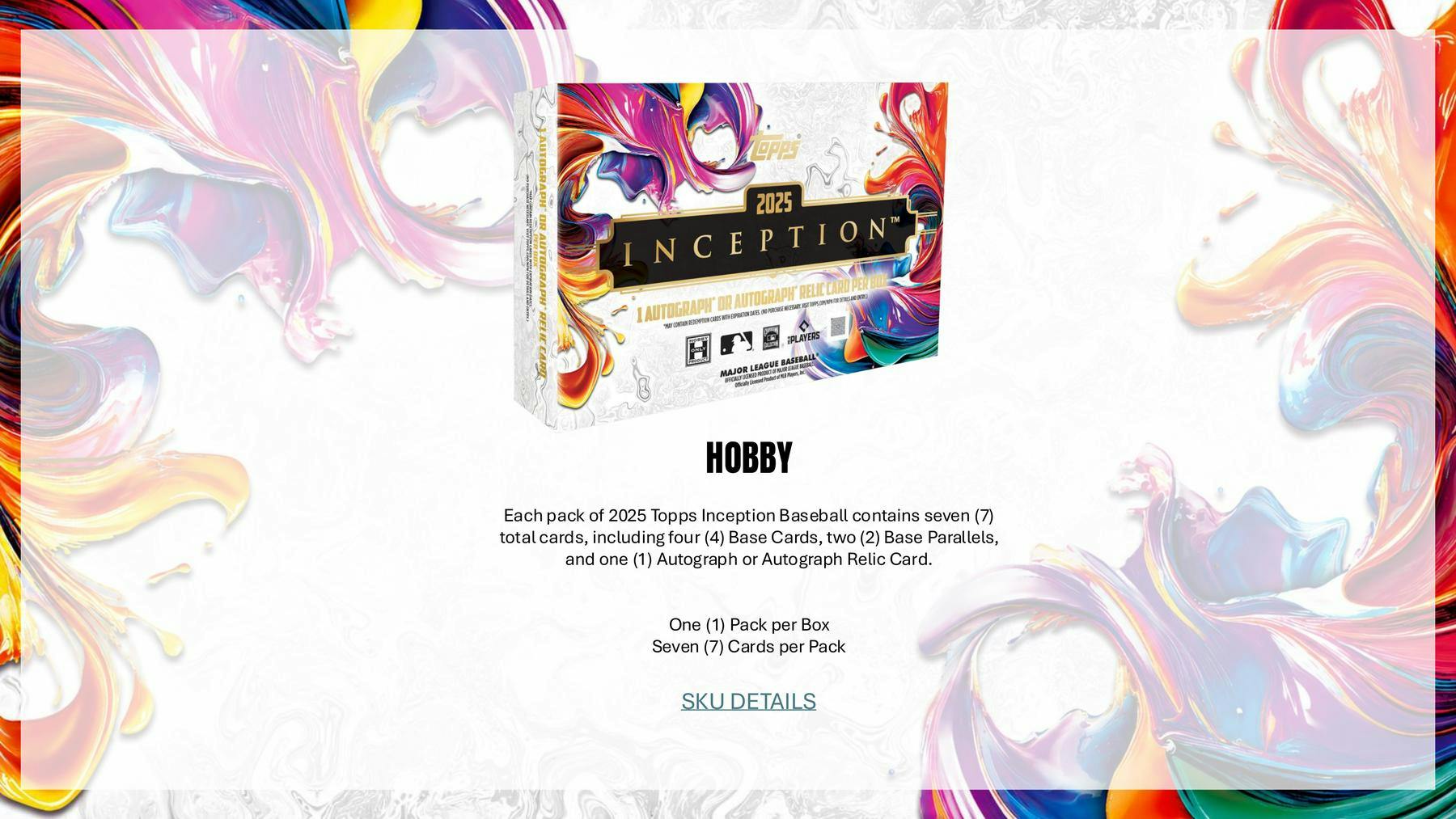 2025 Topps Inception Baseball Hobby 8-Box Case (Presell 6/19)