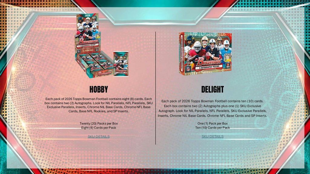 2026 Bowman Football Hobby Box (Presell 9/30)