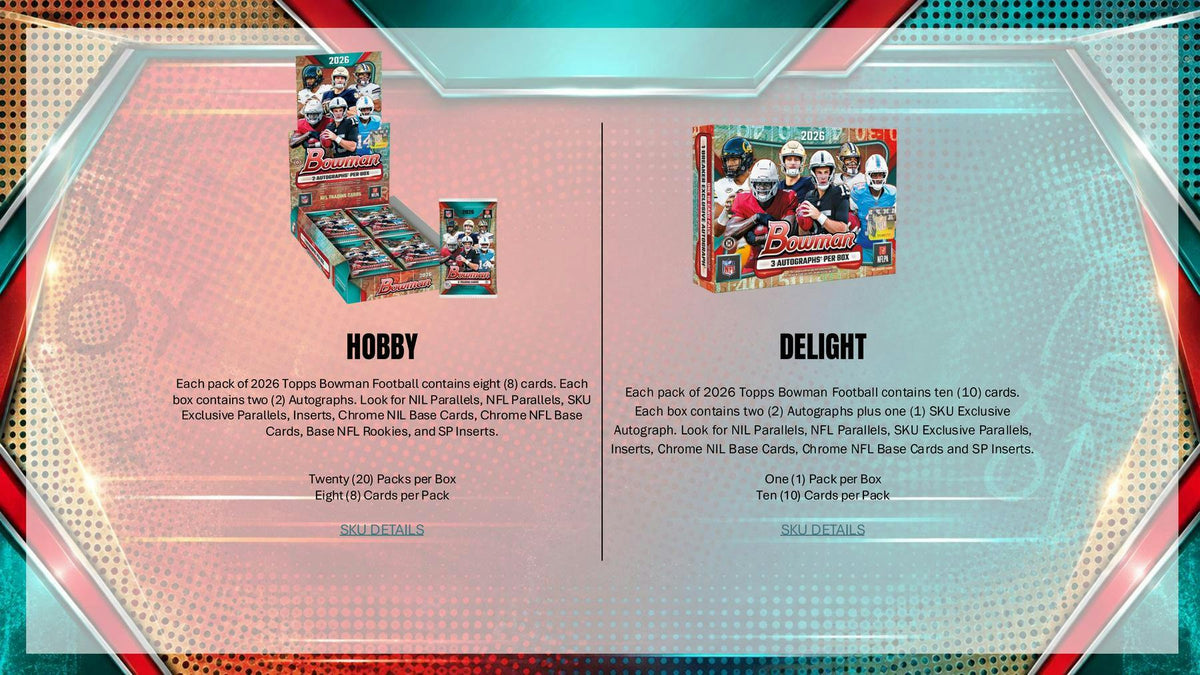 2026 Bowman Football Hobby Box (Presell 9/30)